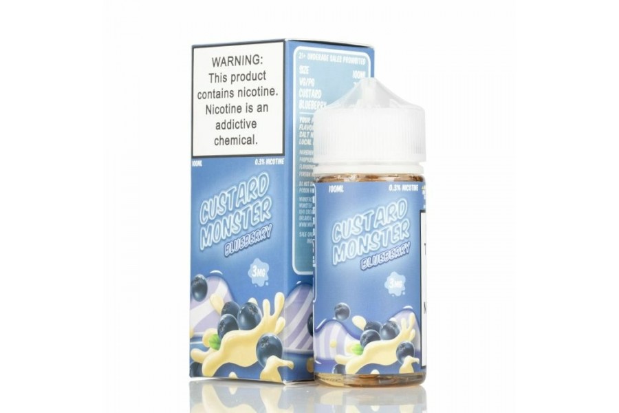 Jam Monster - Custard Monster Blueberry 100ML (Yaban Mersini Vanilya)