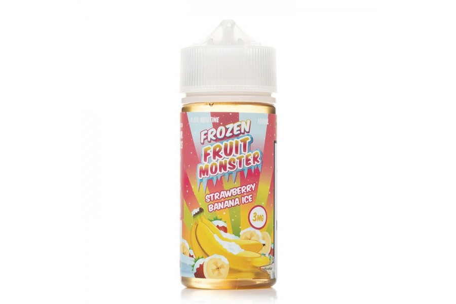 Jam Monster - Frozen Fruit Monster Strawberry Banana ICE 100ML (Çilek Muz Mentol)