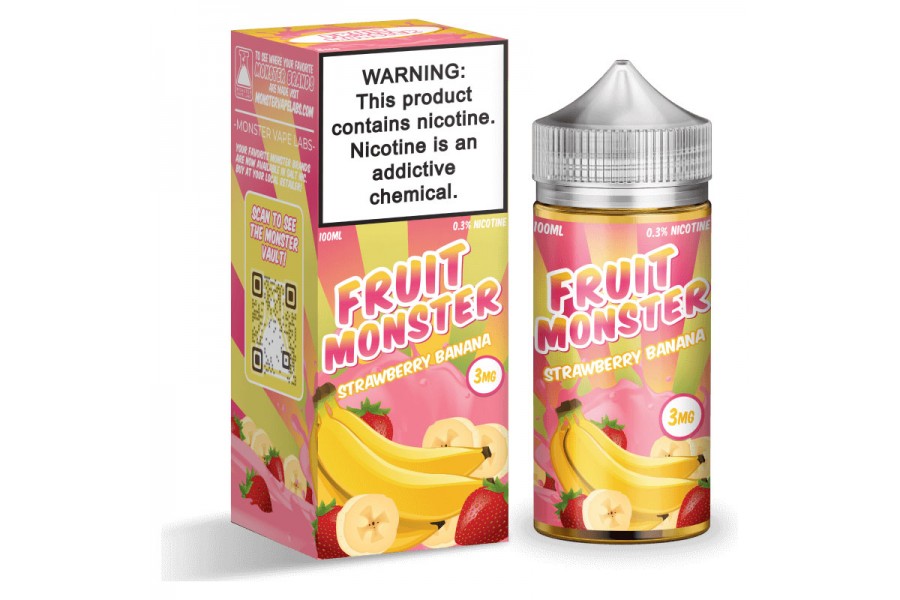 Jam Monster - Fruit Monster Strawberry Banana 100ML