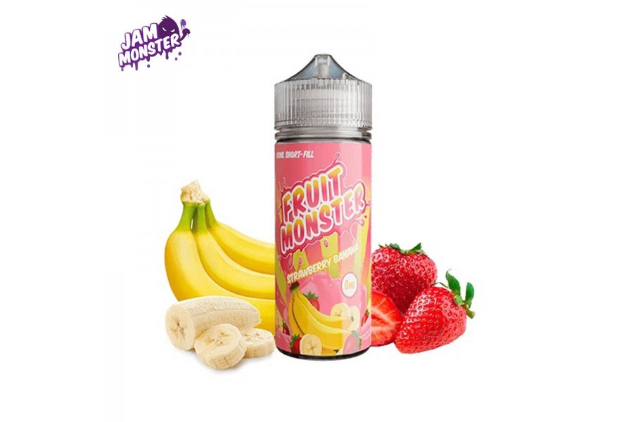 Jam Monster - Fruit Monster Strawberry Banana 100ML