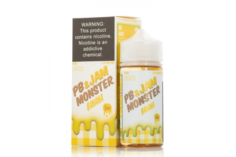 Jam Monster & PB - Banana 100ML (Muz Fıstık Ezmesi)