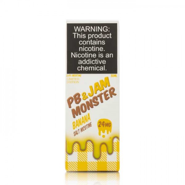 Jam Monster & PB - Banana Salt 30ML (Muz Fıstık Ezmesi)