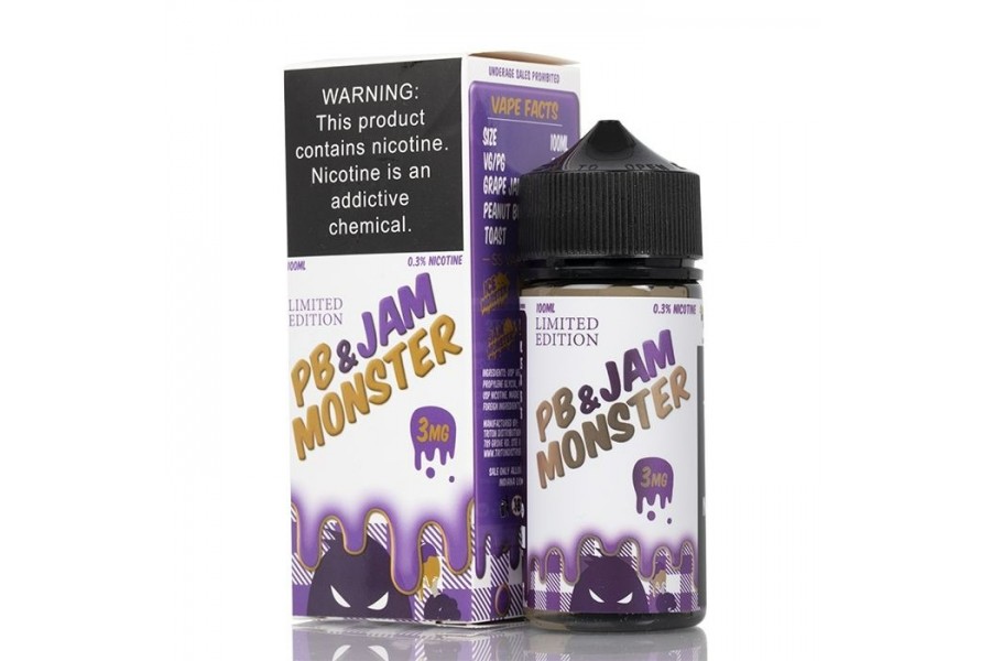 Jam Monster & PB - Grape 100ML (Üzüm Fıstık Ezmesi)