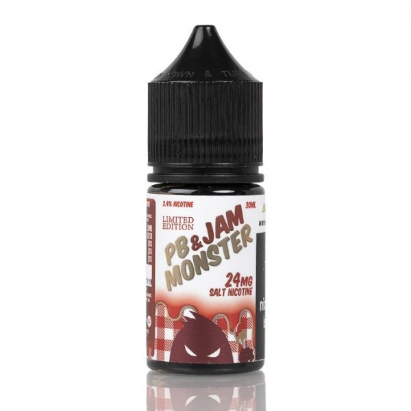 Jam Monster & PB - Strawberry Salt 30ML (Çilek Fıstık Ezmesi)