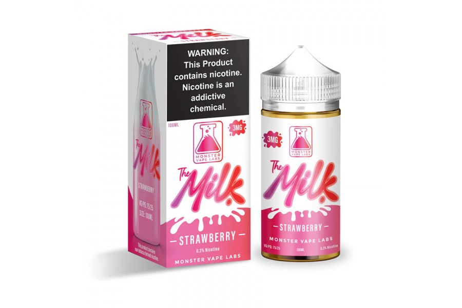 Jam Monster - Strawberry The Milk 100ML (Çilek Süt Krema)